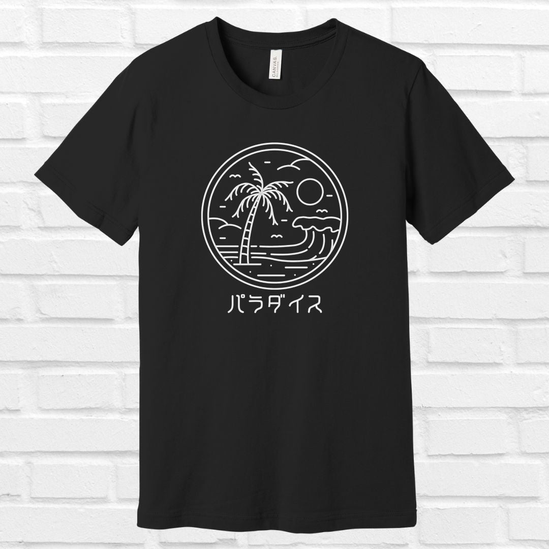 Paradise in Japanese Tee