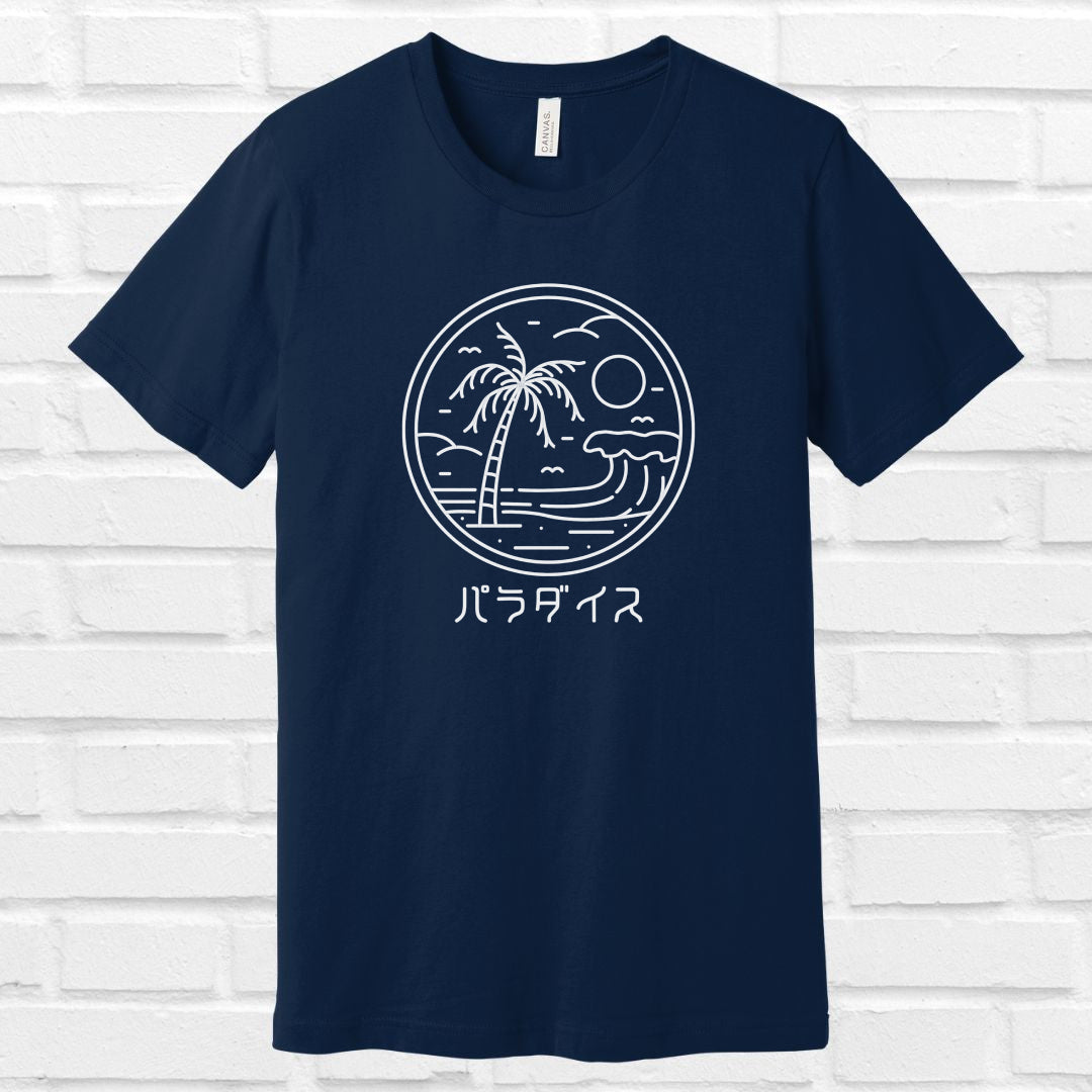 Paradise in Japanese Tee